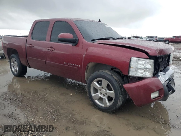 2008 Chevrolet Silverado 1500 1LT with VIN 3GCEC13068G264071, listed as a Copart auction lot 51111545 with Not Provided miles and Salvage Title. Bid and sale history available at DreamBid. Image 4.