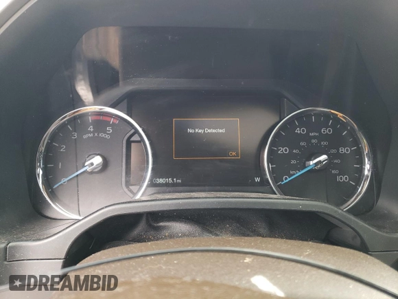 2017 Ford Super Duty F-250 SRW Lariat with VIN 1FT7W2BT8HEC44977, listed as a Copart auction lot 47296205 with 38,015 mi miles and Salvage Title. Bid and sale history available at carsss.com. Image 9.