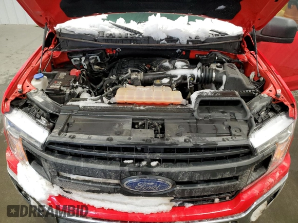 2018 Ford F-150 XL with VIN 1FTMF1EB6JFD30708, listed as a Copart auction lot 50289565 with 26,757 mi miles and Salvage Title. Bid and sale history available at carsss.com. Image 11.