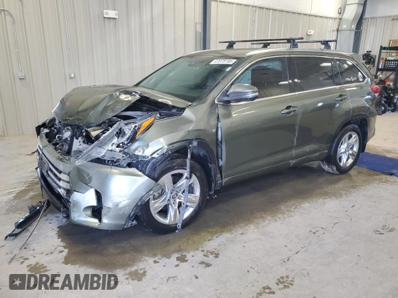 2018 Toyota Highlander Limited with VIN 5TDDZRFH8JS897561, listed as a Copart auction lot 47493225 with Not provided miles and Salvage title. Bid and sale history available at DreamBid. Image 1.