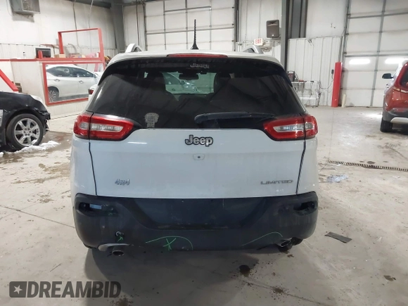 2014 Jeep Cherokee Limited with VIN 1C4PJLDS3EW283569, listed as a IAAI auction lot 41589298 with 128,307 mi miles. Bid and sale history available at carsss.com. Image 16.