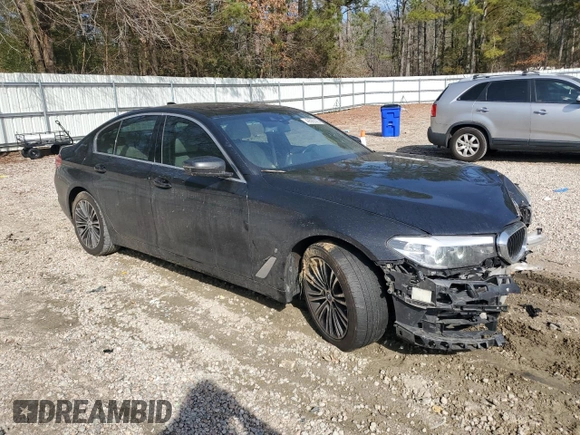 2019 BMW 5 Series 530e xDrive with VIN WBAJB1C56KB375178, listed as a Copart auction lot 46592325 with 114,419 mi miles and Salvage title. Bid and sale history available at DreamBid. Image 4.