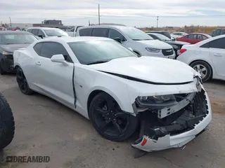 2016 Chevrolet Camaro 1LT with VIN 1G1FB1RS0G0182008, listed as a IAAI auction lot 41589059 with 53,000 mi miles. Bid and sale history available at carsss.com. Image 1.