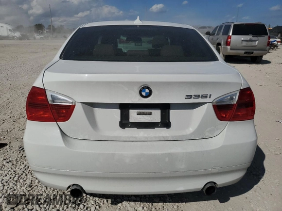 2008 BMW 3 Series 335i with VIN WBAVB77518NM05189, listed as a Copart auction lot 44147355 with 65,560 mi miles and Salvage Title. Bid and sale history available at carsss.com. Image 6.