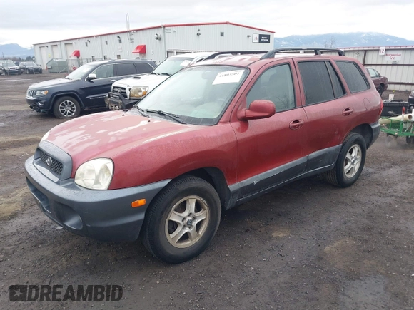 2004 Hyundai Santa Fe GLS with VIN KM8SC73DX4U640640, listed as a IAAI auction lot 41803501 with 149,924 mi miles. Bid and sale history available at carsss.com. Image 2.