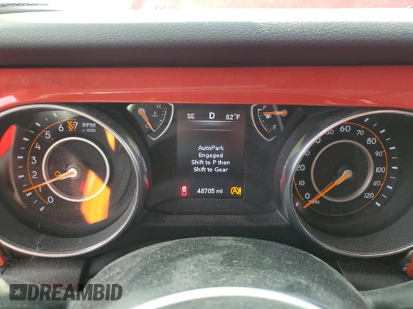 2020 Jeep Gladiator Sport S z VIN 1C6HJTAG3LL149915, wystawiony jako Copart lot #62252205 z przebiegiem 48 705 mil mil oraz Szkoda całkowita • Salvage title. Historia ofert i sprzedaży dostępna na DreamBid. Obrazek 9.