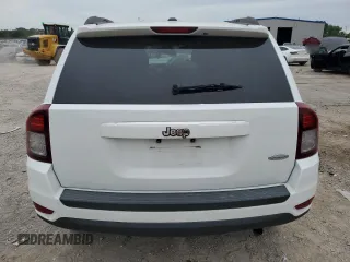 2016 Jeep Compass Latitude with VIN 1C4NJCEA4GD614932, listed as a Copart auction lot 60508845 with 144,833 mi miles and Salvage title. Bid and sale history available at DreamBid. Image 6.