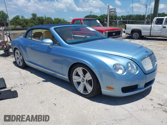 2007 Bentley Continental GT z VIN SCBDR33W17C044528, wystawiony jako IAAI lot #42308345 z przebiegiem Nie podano mil oraz . Historia ofert i sprzedaży dostępna na DreamBid. Obrazek 1.