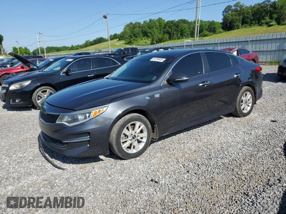 2017 Kia Optima LX with VIN 5XXGT4L35HG168780, listed as a Copart auction lot 54793455 with 193,528 mi miles and Clean Title. Bid and sale history available at carsss.com. Image 1.