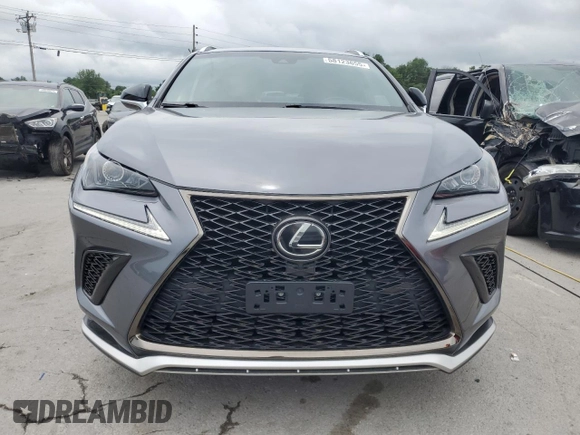 2018 Lexus NX 300 with VIN JTJBARBZXJ2159469, listed as a Copart auction lot 58123655 with 38,529 mi miles and Salvage title. Bid and sale history available at DreamBid. Image 5.
