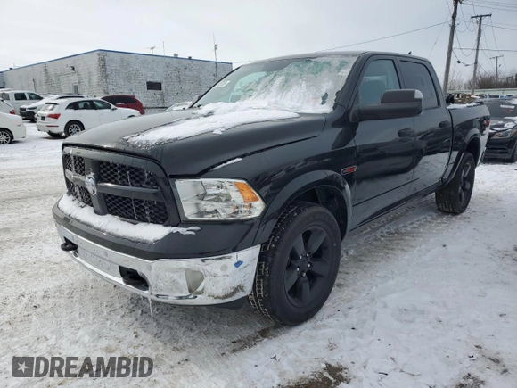 2018 Ram 1500 Big Horn with VIN 1C6RR7LMXJS348020, listed as a Copart auction lot 45270765 with 42,998 mi miles and Clean title. Bid and sale history available at DreamBid. Image 1.