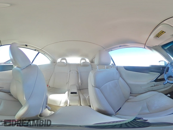 2010 Lexus IS 250 C with VIN JTHFF2C28A2513695, listed as a Copart auction lot 53727825 with 47,955 mi miles and Salvage title. Bid and sale history available at DreamBid. Image 15.