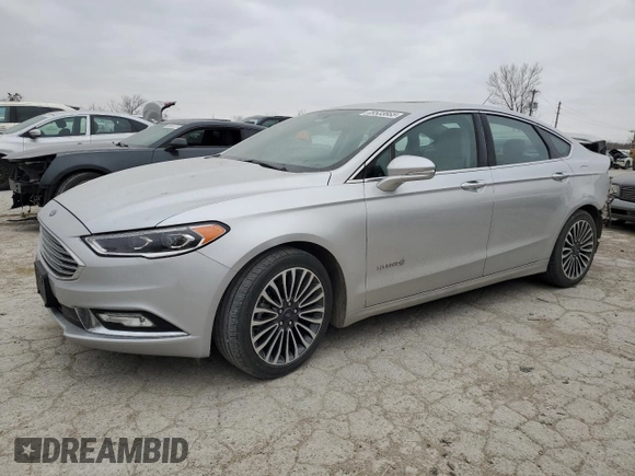 2018 Ford Fusion Hybrid Titanium with VIN 3FA6P0RU9JR250520, listed as a Copart auction lot 49533665 with 126,157 mi miles and Salvage Title. Bid and sale history available at carsss.com. Image 1.