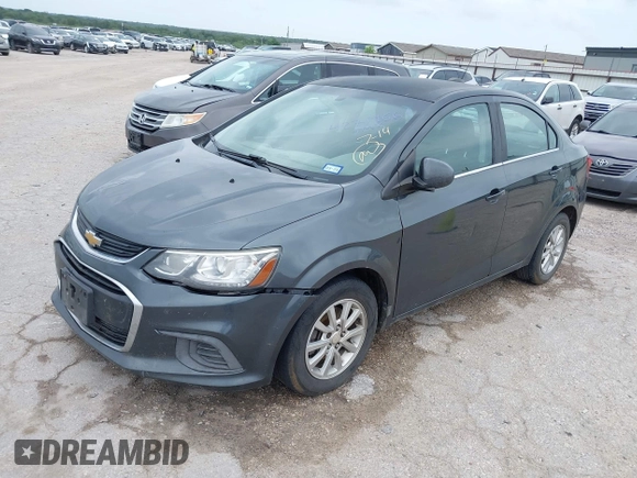 2017 Chevrolet Sonic LT with VIN 1G1JD5SH9H4159881, listed as a IAAI auction lot 42719661 with 188,302 mi miles and . Bid and sale history available at DreamBid. Image 2.