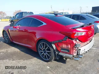 2017 Lexus RC F with VIN JTHHP5BC6H5006076, listed as a IAAI auction lot 40995520 with 49,461 mi miles. Bid and sale history available at carsss.com. Image 3.