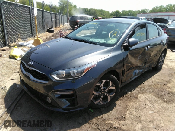 2019 Kia Forte LXS with VIN 3KPF24AD2KE112760, listed as a IAAI auction lot 36553963 with 51,192 mi miles and . Bid and sale history available at carsss.com. Image 2.