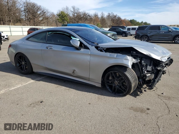 2018 Mercedes-Benz S-Class S 560 with VIN WDDXJ8GB9JA034554, listed as a Copart auction lot 51019884 with 0 mi miles and Non Repairable. Bid and sale history available at carsss.com. Image 4.