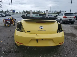 2013 Volkswagen Beetle 2.5L with VIN 3VW5P7AT6DM812504, listed as a Copart auction lot 52156165 with 53,682 mi miles and Salvage Title. Bid and sale history available at DreamBid. Image 6.