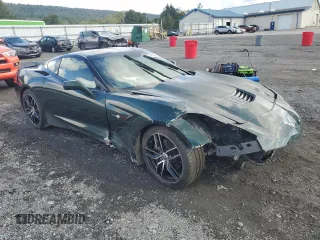 2014 Chevrolet Corvette 2LT with VIN 1G1YC2D7XE5127466, listed as a Copart auction lot 74580694 with 14,516 mi miles and Salvage Title. Bid and sale history available at carsss.com. Image 4.
