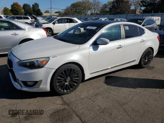 2014 Kia Cadenza Premium with VIN KNALN4D73E5137714, listed as a Copart auction lot 76105524 with 94,967 mi miles and Clean Title. Bid and sale history available at carsss.com. Image 1.