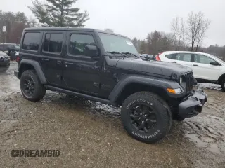 2021 Jeep Wrangler Unlimited Willys with VIN 1C4HJXDN2MW741557, listed as a Copart auction lot 49670355 with 83,180 mi miles and Clean Title. Bid and sale history available at DreamBid. Image 4.