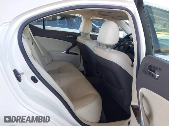 2012 Lexus IS 250 with VIN JTHBF5C28C5182537, listed as a IAAI auction lot 41723451 with 95,988 mi miles and . Bid and sale history available at DreamBid. Image 8.