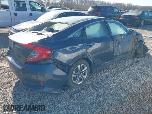 2018 Honda Civic Sedan LX with VIN 19XFC2F58JE016553, listed as a IAAI auction lot 41889434 with 92,045 mi miles. Bid and sale history available at carsss.com. Image 4.