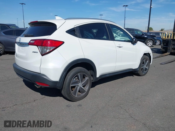 2022 Honda HR-V EX with VIN 3CZRU6H57NM750850, listed as a IAAI auction lot 41510278 with 38,814 mi miles. Bid and sale history available at carsss.com. Image 4.