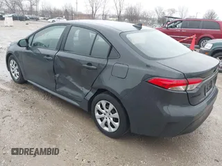 2024 Toyota Corolla LE with VIN 5YFB4MDE0RP208165, listed as a IAAI auction lot 41907873 with 14,872 mi miles. Bid and sale history available at carsss.com. Image 3.