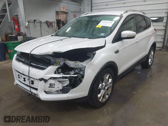 2014 Ford Escape Titanium with VIN 1FMCU9J90EUD21552, listed as a IAAI auction lot 42102148 with 183,539 mi miles. Bid and sale history available at carsss.com. Image 17.