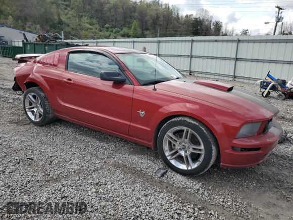 2009 Ford Mustang GT with VIN 1ZVHT82H595119834, listed as a Copart auction lot 52068725 with 96,697 mi miles and Salvage title. Bid and sale history available at DreamBid. Image 4.