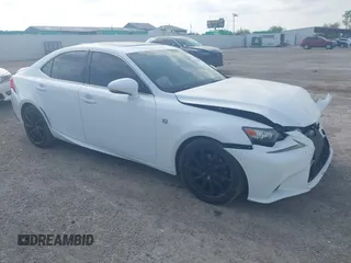 2015 Lexus IS 250 with VIN JTHBF1D23F5063645, listed as a IAAI auction lot 42032522 with 265,020 mi miles and . Bid and sale history available at carsss.com. Image 1.