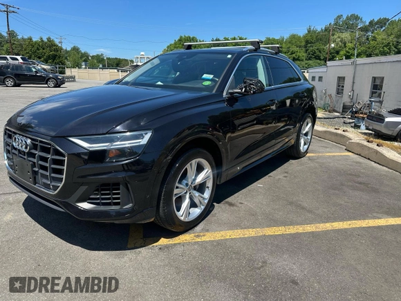 2019 Audi Q8 Premium Plus with VIN WA1BVAF12KD016786, listed as a Copart auction lot 63250795 with 102,579 mi miles and Clean title. Bid and sale history available at DreamBid. Image 1.