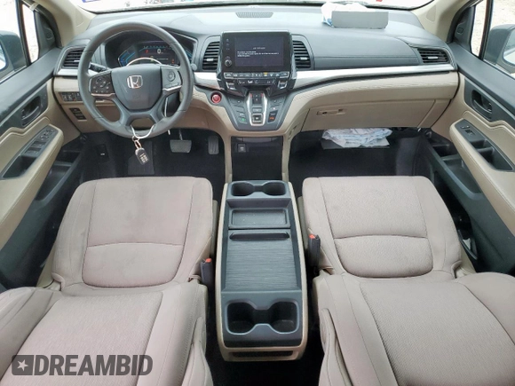 2019 Honda Odyssey EX with VIN 5FNRL6H53KB017333, listed as a Copart auction lot 62421345 with 67,107 mi miles and Salvage title. Bid and sale history available at DreamBid. Image 8.