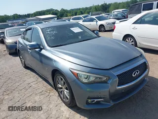 2014 Infiniti Q50 Premium with VIN JN1BV7AP3EM680901, listed as a IAAI auction lot 42143210 with 205,625 mi miles and . Bid and sale history available at carsss.com. Image 1.