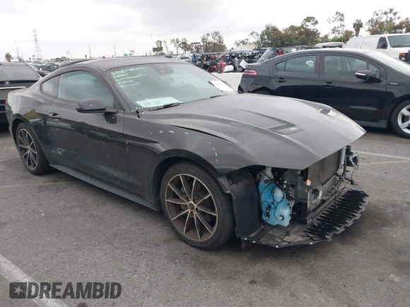 2022 Ford Mustang EcoBoost with VIN 1FA6P8TH2N5135583, listed as a IAAI auction lot 42280818 with 18,377 mi miles and . Bid and sale history available at DreamBid. Image 1.
