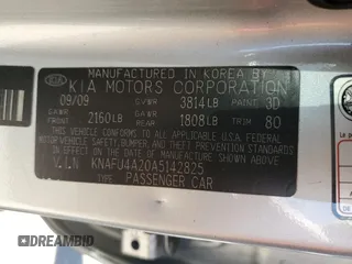 2010 Kia Forte EX z VIN KNAFU4A20A5142825, wystawiony jako Copart lot #74530694 z przebiegiem 125 961 mil mil oraz Szkoda całkowita • Salvage title. Historia ofert i sprzedaży dostępna na DreamBid. Obrazek 12.