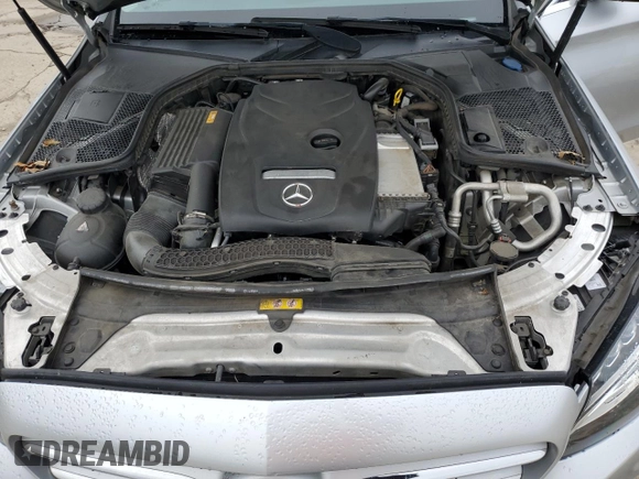 2017 Mercedes-Benz C 300 with VIN 55SWF4JB8HU188472, listed as a Copart auction lot 54317805 with 147,511 mi miles and Salvage Title. Bid and sale history available at carsss.com. Image 11.