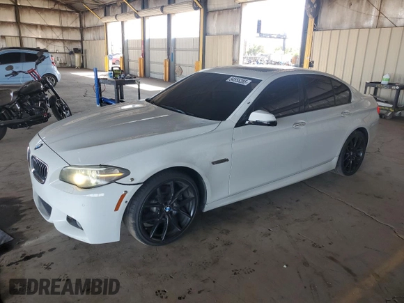 2014 BMW 5 Series 528i with VIN WBA5A5C5XED505208, listed as a Copart auction lot 54555285 with 151,145 mi miles and Clean Title. Bid and sale history available at DreamBid. Image 1.