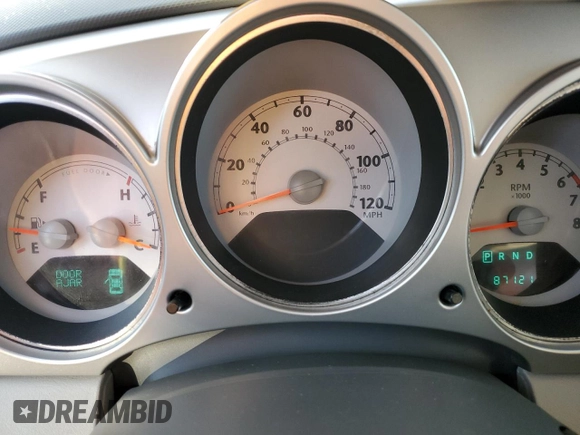 2007 Chrysler PT Cruiser Touring with VIN 3A4FY58B57T512687, listed as a Copart auction lot 81164594 with 87,121 mi miles and Salvage Title. Bid and sale history available at DreamBid. Image 9.