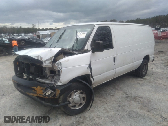 2012 Ford Econoline Cargo Commercial with VIN 1FTNE2EL3CDB15002, listed as a IAAI auction lot 41732999 with 205,355 mi miles and . Bid and sale history available at DreamBid. Image 2.