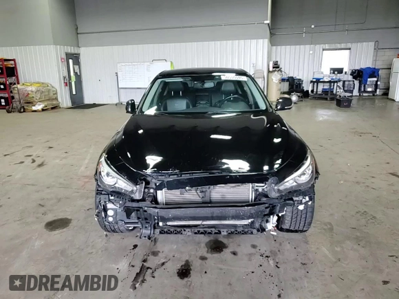 2014 Infiniti Q50 Premium with VIN JN1BV7AR1EM705764, listed as a Copart auction lot 50555595 with 105,626 mi miles and Salvage Title. Bid and sale history available at DreamBid. Image 10.