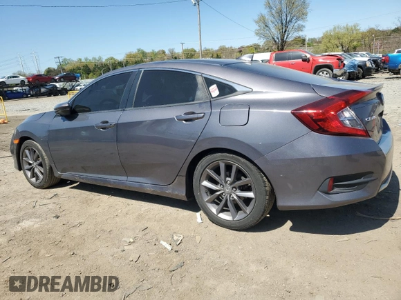 2021 Honda Civic Sedan EX with VIN 19XFC1F36ME200774, listed as a Copart auction lot 53517975 with 67,915 mi miles and Salvage Title. Bid and sale history available at carsss.com. Image 2.