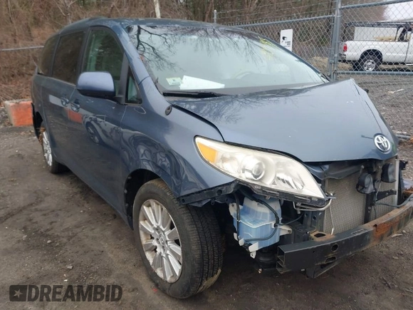 2013 Toyota Sienna LE with VIN 5TDJK3DC8DS064035, listed as a IAAI auction lot 41909785 with 135,716 mi miles and . Bid and sale history available at DreamBid. Image 1.