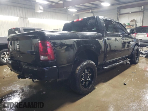2014 Ram 1500 Express with VIN 1C6RR7KTXES297097, listed as a Copart auction lot 49093925 with 116,390 mi miles and Salvage Title. Bid and sale history available at carsss.com. Image 3.