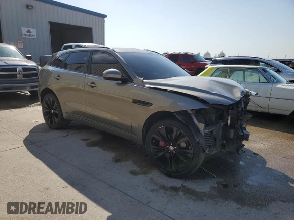 2018 Jaguar F-Pace S with VIN SADCM2FV5JA288307, listed as a Copart auction lot 63465915 with 76,619 mi miles and Salvage title. Bid and sale history available at DreamBid. Image 4.