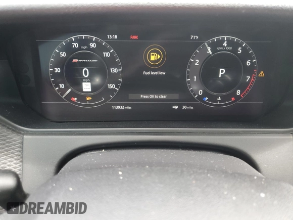 2018 Land Rover Range Rover Velar R-Dynamic SE with VIN SALYL2RX1JA714469, listed as a Copart auction lot 54144715 with 113,932 mi miles and Clean Title. Bid and sale history available at DreamBid. Image 9.