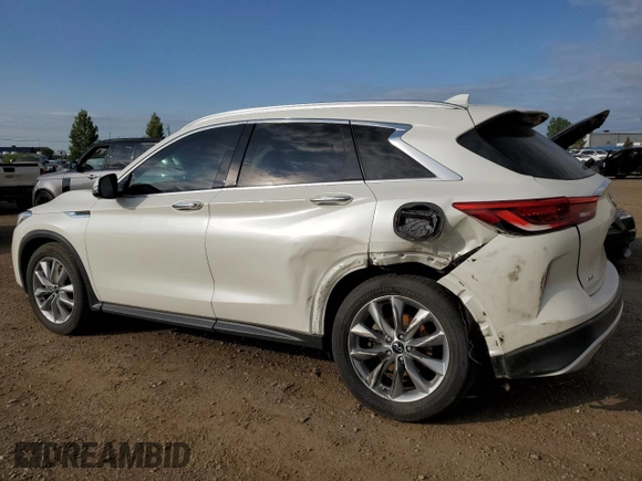 2021 Infiniti QX50 SENSORY with VIN 3PCAJ5CB1MF118819, listed as a Copart auction lot 62859424 with 27,171 mi miles and Salvage Title. Bid and sale history available at carsss.com. Image 2.