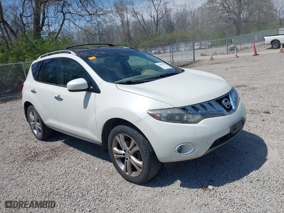 2010 Nissan Murano SL with VIN JN8AZ1MW1AW137112, listed as a IAAI auction lot 42082792 with 140,674 mi miles. Bid and sale history available at carsss.com. Image 1.