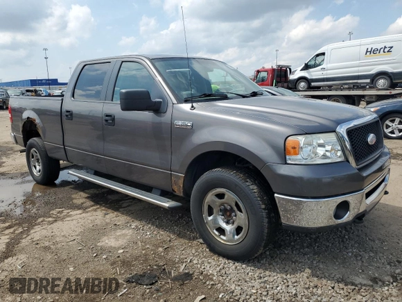 2007 Ford F-150 XLT with VIN 1FTPW14V87FB28471, listed as a Copart auction lot 55697665 with 105,458 mi miles and Clean Title. Bid and sale history available at DreamBid. Image 4.